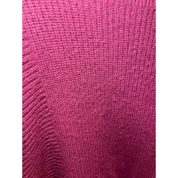 Athleta Women Medium Mulberry Turin Wool Cashmere Sweater Knit Purple Textured - Picture 12 of 12